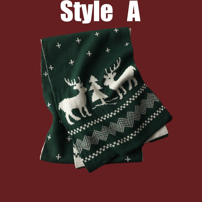 Winter Elk Scarf