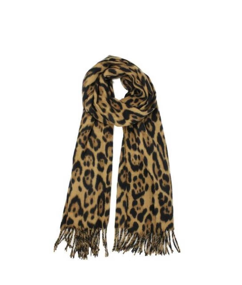 Leopard print scarf