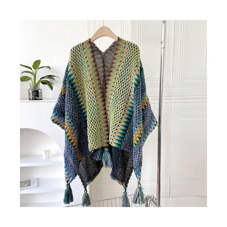 Winter Knitted Shawl Scarf