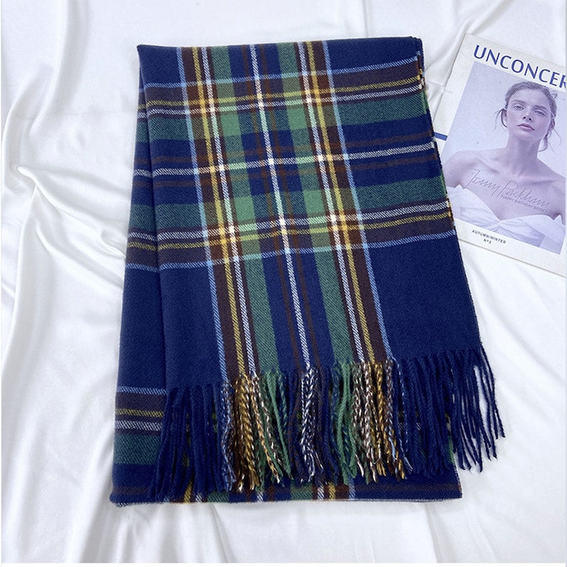 Winter Soft Check Scarf